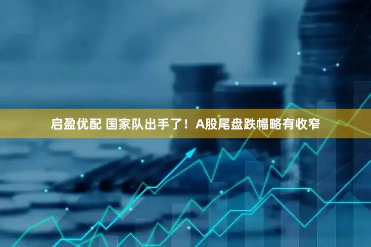 启盈优配 国家队出手了！A股尾盘跌幅略有收窄